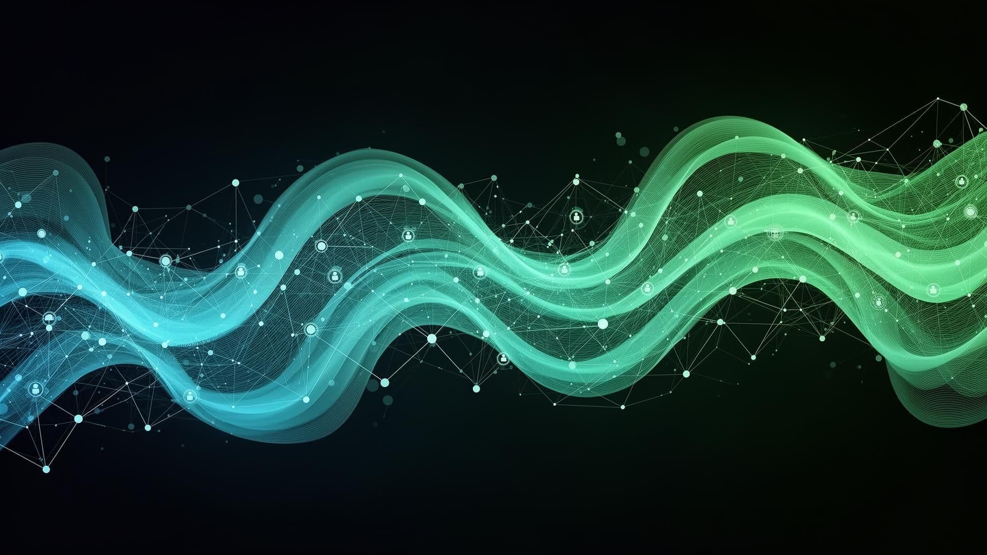 Abstract dark green gradient representing the European digital sovereignty landscape